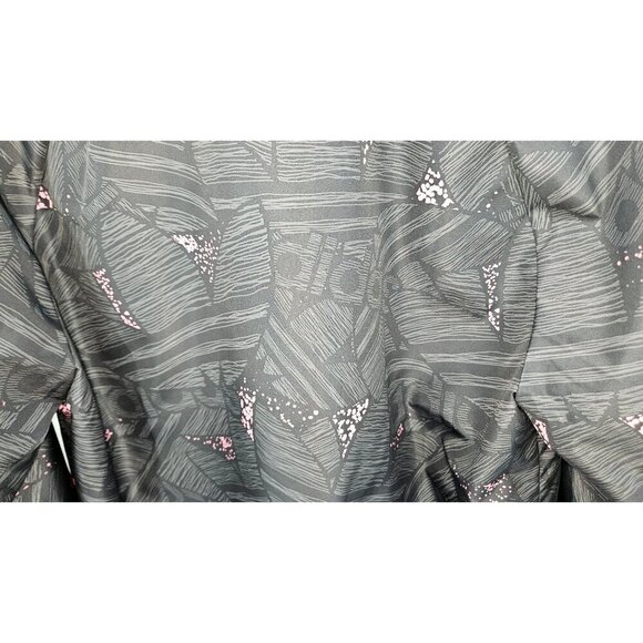 Adidas Originals Jacket Mens Sz M Black Grey Pink Abstract Full Zip Trefoil Logo - Picture 10 of 16